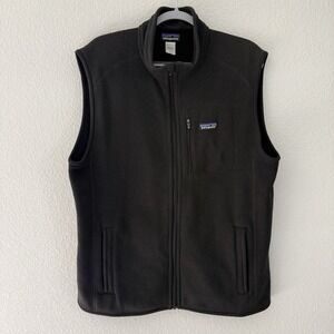 Patagonia Mens Better Sweater Vest XL Black Outdoor Hiking